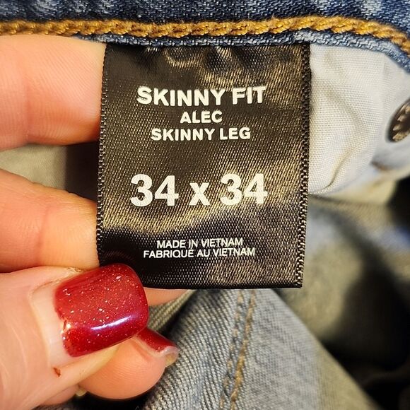 Express Men's 99% cotton skinny fit Alec jeans, 34x34 - Picture 6 of 8